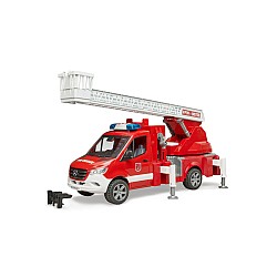 Vehicle Bruder Mb Sprinter Fire Engine W/ladder, Waterpump, Lights & Sound (br2673)
