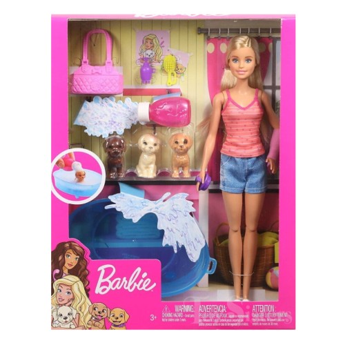 Doll Barbie Puppy Bath Time (gdj37)