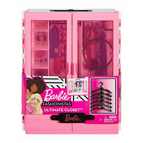 Set Barbie Ultimate Closet & 6 Hangers (gbk11)