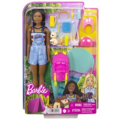 Doll Barbie & Camping With Puppy Brooklyn (hdf74)