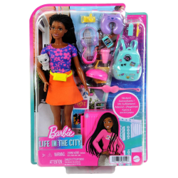 Doll Barbie & Lift In The City Accessories (hgx55)