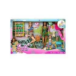 Set Barbie Holiday Fun & Bicycle Accessories (gxf32)