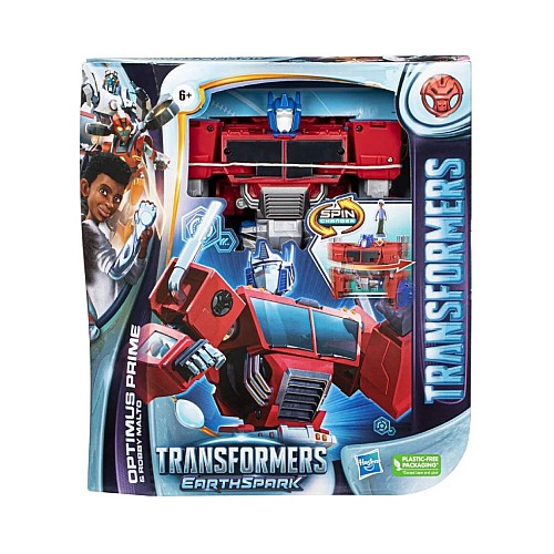 Hasbro Transformers Earthspark Spinchanger Optimus Prime (f7663)