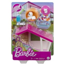 Set Barbie Mini Dog House W/pets (grg78)