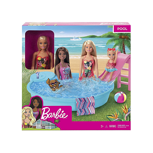 Set Doll Barbie & Pool (ghl91)