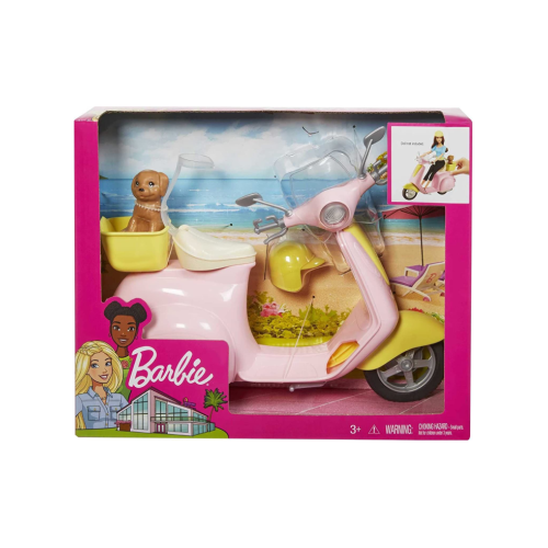 Barbie Scooter & Puppy (frp56)