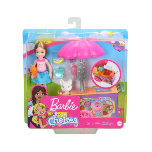 Set Doll Barbie Club Chelsea & Snack Cart (ghv76)