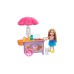Set Doll Barbie Club Chelsea & Snack Cart (ghv76)