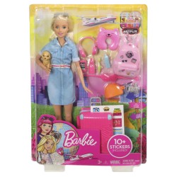 Doll Blonde Barbie Dreamhouse Adventures With Puppy (fwv25)