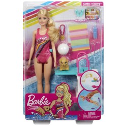 Doll Barbie Dreamhouse Adventures Swim, Dive & Accessories (ghk23)
