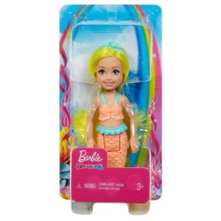 Doll Barbie Dreamtopia Chelsea Mermaids Blonde Hair 13cm (gjj88)