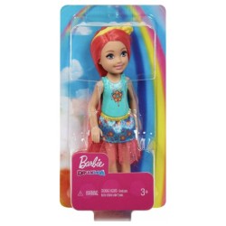 Doll Barbie Dreamtopia Chelsea Pink Hair 13cm (gjj97)