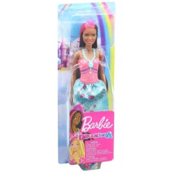 Doll Barbie Dreamtopia Dark Skin Brunette Princess (gjk15)