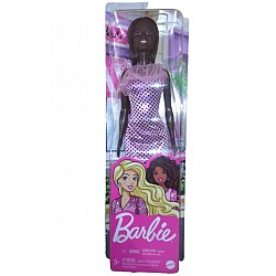 Doll Barbie Glitz Outfits Dark Skin & Pink Dress (hjr94)