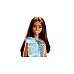 Doll Barbie Glitz Outfits Dark Skin & Light Blue Dress (hjr95)