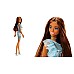 Doll Barbie Glitz Outfits Dark Skin & Light Blue Dress (hjr95)