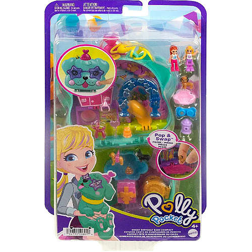 Set Polly Pocket Doggy Birthday Bash Compact (hkv30)