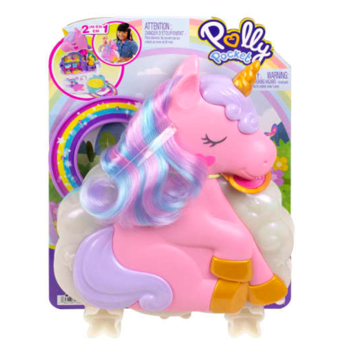 Set Polly Pocket Mini Rainbow Unicorn Salon (hkv51)