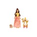 Doll Disney Barbie Princess Belles Tea Time Cart (hlw20)