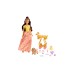 Doll Disney Barbie Princess Belles Tea Time Cart (hlw20)