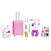 Doll Barbie & Travel Set With Puppy (hjy18)