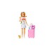 Doll Barbie & Travel Set With Puppy (hjy18)