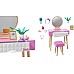 Set Barbie Furniture & Accessory Vanity Theme (hjv35)