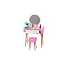 Set Barbie Furniture & Accessory Vanity Theme (hjv35)