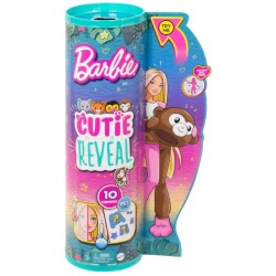 Doll Barbie Cutie Reveal Jungle Series Monkey Surprise (hkr01)