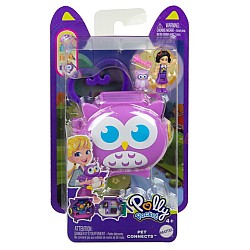 Set Polly Pocket Mini Pet Connects Owl Compact (hhw32)
