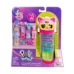Set Polly Pocket Style Spinner Fashion Closet Cat (hkw07)