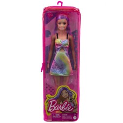 Doll Barbie Fashionistas Purple Streaks, Romper Dress Blonde Hair (hbv22)