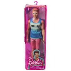 Doll Barbie Ken Fashionistas Blue Ombre Malibu Tank, Red Shorts Vitiligo (hbv26)