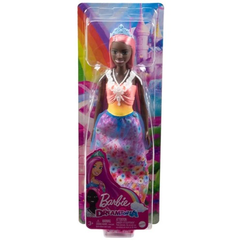Doll Barbie Dreamtopia Princess Dark Skin & Light-pink Hair (hgr14)