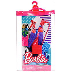Set Barbie Fashion Pack Summer Dress Sandals Purse (hbv36)
