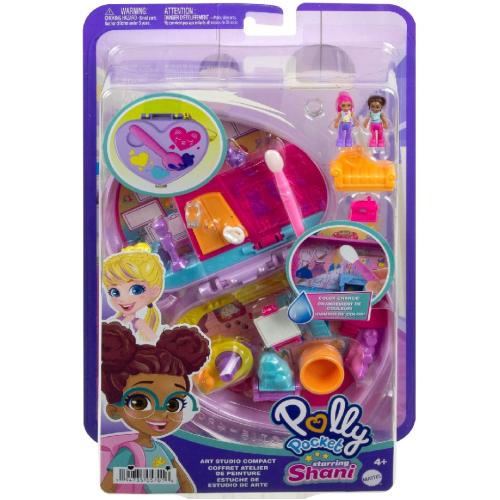 Set Polly Pocket Starring Shani Art Studio Compact (hgt15)
