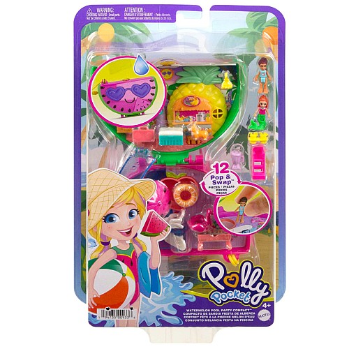 Set Polly Pocket Watermelon Pool Party Compact (hcg19)