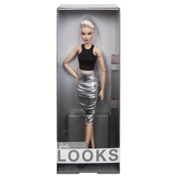 Doll Barbie Signature Looks Tall Blonde Pixie Cut Fully Posable Fashion (hcb78)