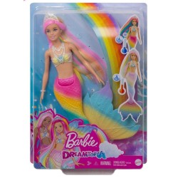 Doll Barbie Dreamtopia Rainbow Magic Mermaid Colour Change (gtf89)