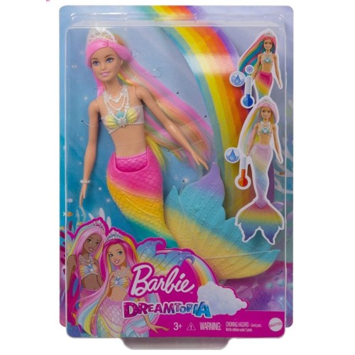 Doll Barbie Dreamtopia Rainbow Magic Mermaid Colour Change (gtf89)