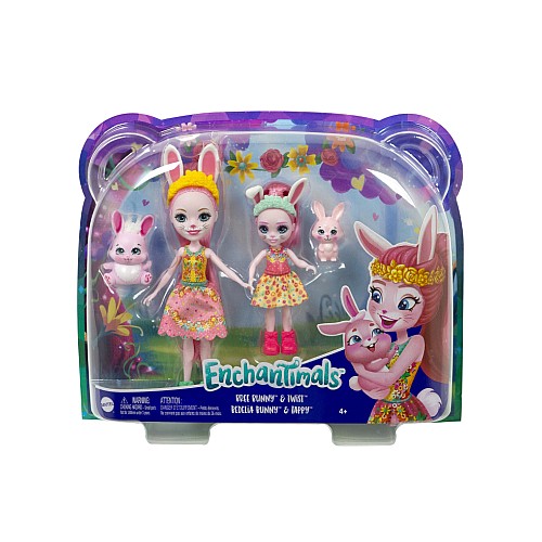 Set Enchantimals Bree Bunny Twist Sisters (hcf84)
