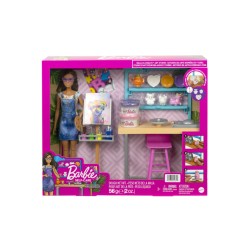 Doll Barbie Self-care Relax Create Art Studio (hcm85)