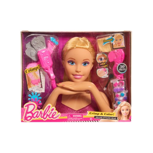 Barbie Crimp Colour Deluxe Styling Head (bar17000)