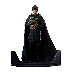 Figurine Diamond Star Wars Premier Collection The Mandalorian Luke Skywalker And Grogu (1/7) 25cm