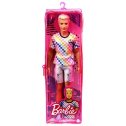 Doll Barbie Ken Fashionista Checkered Shirt (grb90)