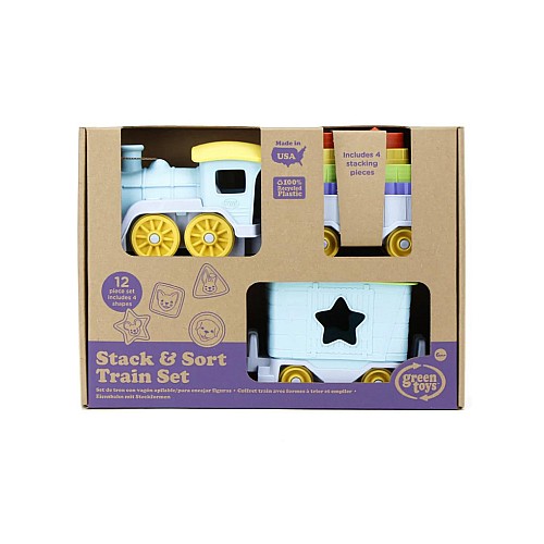 Trenul Stack & Sort Green Toys (tnss-1460)