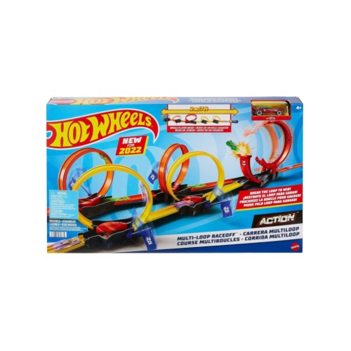 Set Hot Wheels Action Multi-loop Raceoff Track (hdr83)