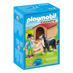 Playmobil R Country Dog With Doghouse 70136