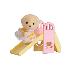 Sylvanian Families Baby Carry Case Dog On Slide 5204