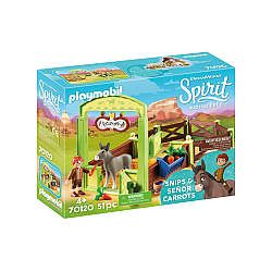 Set Playmobil(r) Spirit Snips And Senor Carrots With Horse Stall (70120)